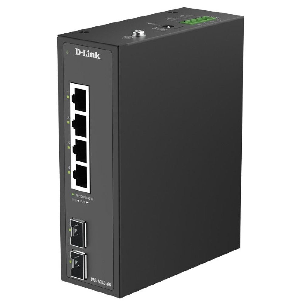 D-LINK DIS-100G-6S SWITCH 4XGB, 2xSFP - Image 1