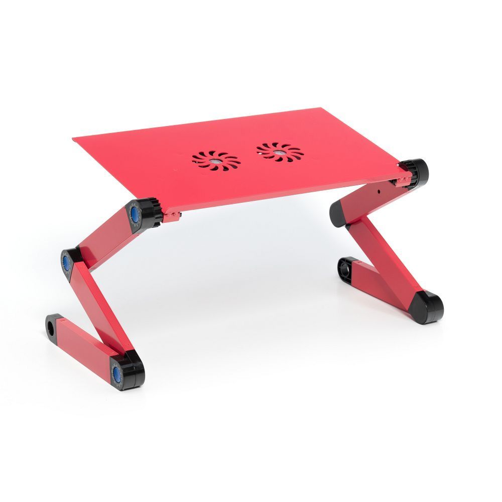 Desk for laptop uniwersal adjustable with cooling YL-803 red - Image 1