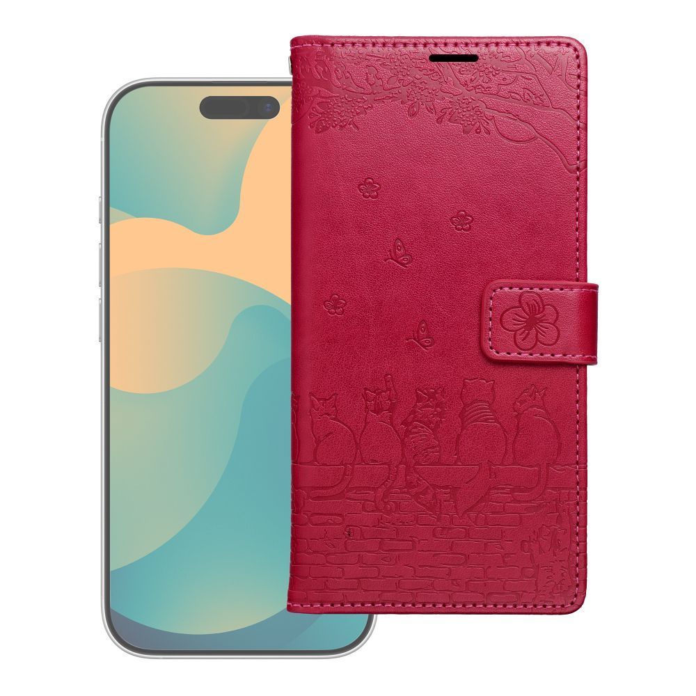MEZZO Book case for Redmi Note 15 PRO PLUS 5G cats red - Image 1