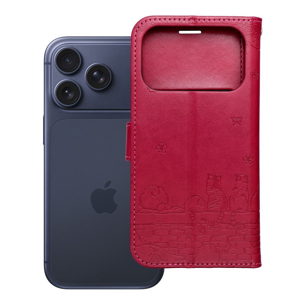 MEZZO Book case for IPHONE 17 cats red - Image 2