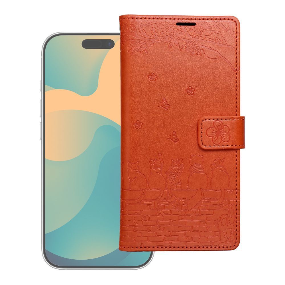 MEZZO Book case for Redmi Note 15 5G cats brown - Image 1