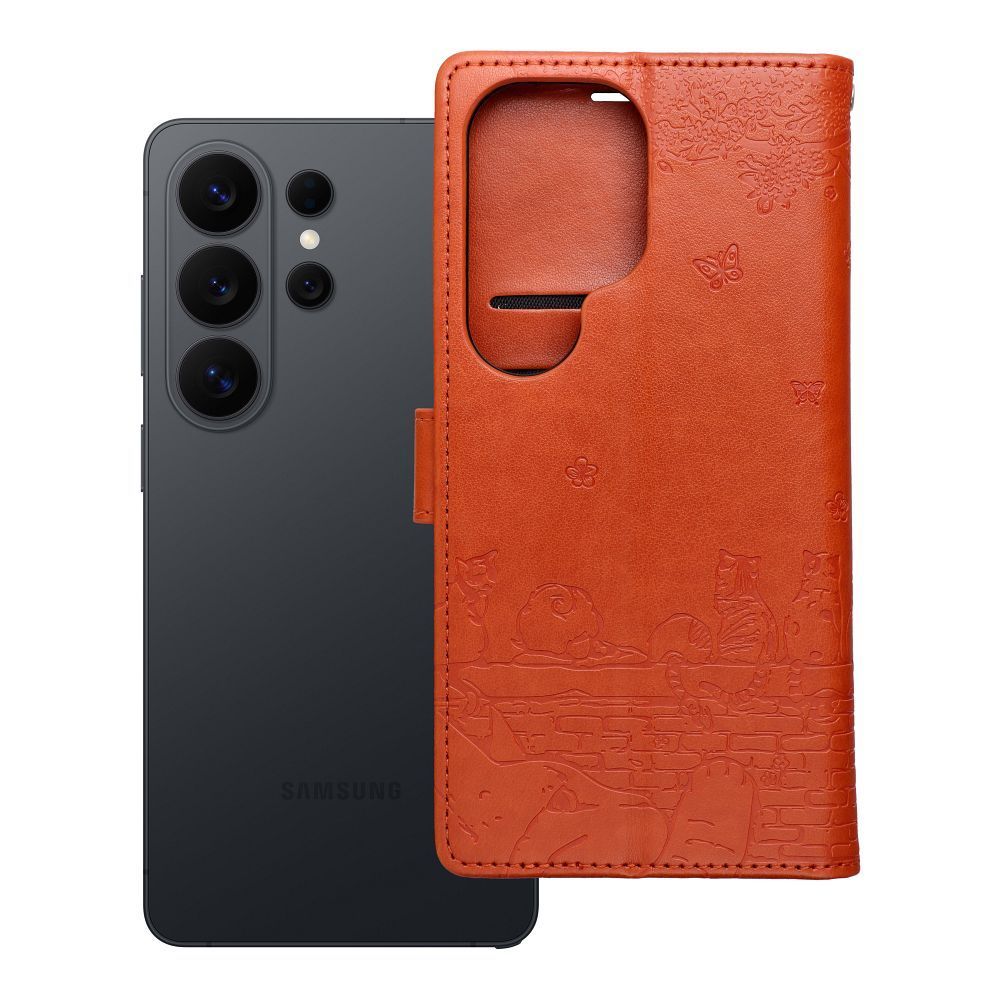 MEZZO Book case for Redmi Note 15 PRO 4G cats brown - Image 2