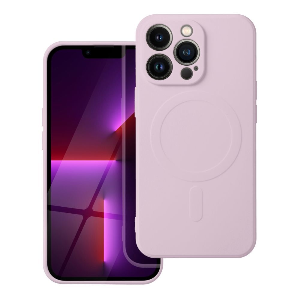 Case for Samsung A27 Silicone Mag Cover compatible with MagSafe pink - Image 1